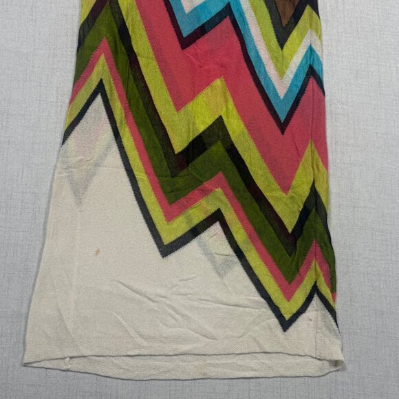 Sport Missoni Sleeveless Chevron Knit Dress Pink Multicolor Midi Size XS - Picture 5 of 16
